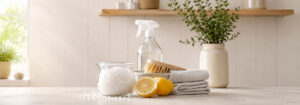 Cleaning with sea salt: coarse sea salt used as a natural household cleaner